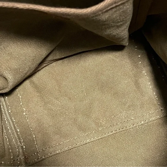 Madewell Canvas Somerset Drawstring Backpack in Olive - Picture 8 of 15